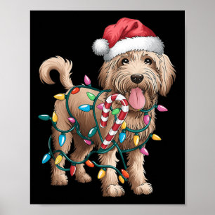 Goldendoodle Christmas Golden Doodle Pyjamas For W Poster