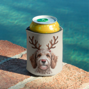 Goldendoodle Christmas Lover Dog Mum Gift Can Cooler
