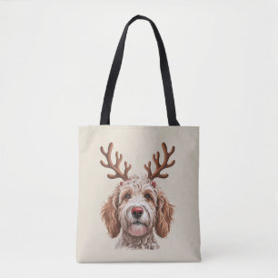 Goldendoodle Christmas Lover Dog Mum Gift Tote Bag