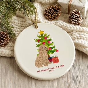 Goldendoodle Christmas Ornament