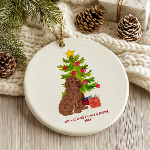 Goldendoodle Christmas Ornament