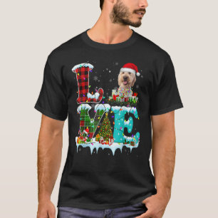 Goldendoodle Christmas Tree Light Pajama Dog Xmas T-Shirt