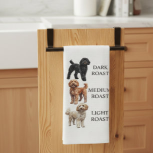 Goldendoodle Coffee Light Dark Medium Roast Tea Towel