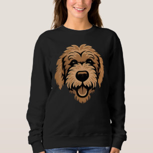 Goldendoodle Cute Happy Puppy Dog Face Golden Dood Sweatshirt