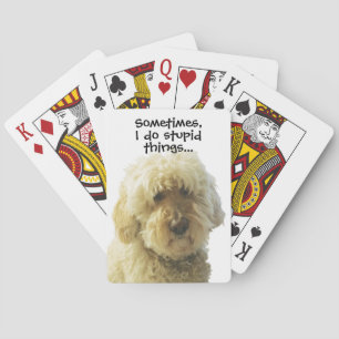GoldenDoodle, Cute Moppy Adorable Doodle Playing Cards