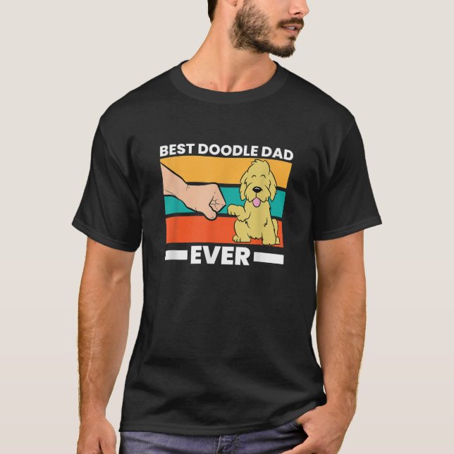 Goldendoodle Dad Best Doodle Dad Ever T-Shirt (Front)