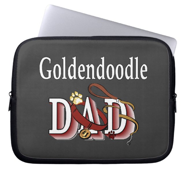 Goldendoodle Dad Laptop Sleeve (Front)