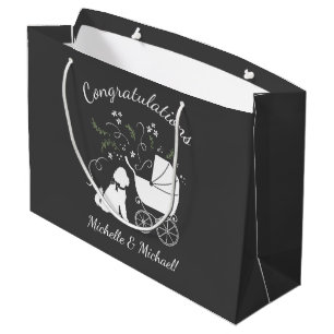 Goldendoodle Dog Baby Shower Genderless Large Gift Bag