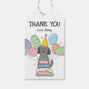Goldendoodle Dog Birthday Party Favour Tags