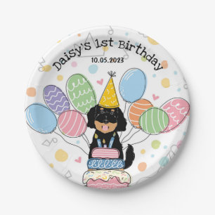 Goldendoodle Dog Birthday Party Paper Plates