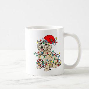 Goldendoodle Dog Christmas Lights Santa Xmas Pet D Coffee Mug