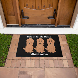 Goldendoodle Dog Design Doormat