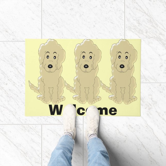 Goldendoodle Dog Design Doormat (Indoor)
