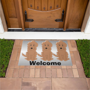Goldendoodle Dog Design Doormat