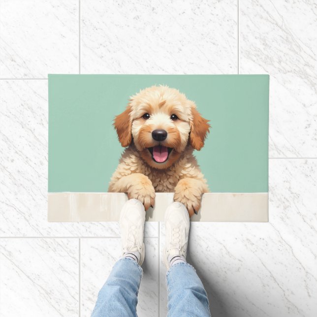 Goldendoodle Dog Doormat Art (Indoor)