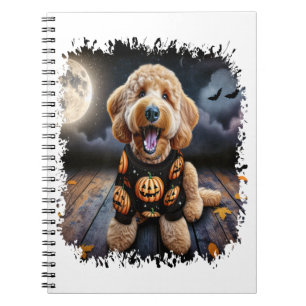 Goldendoodle Dog Halloween Notebook