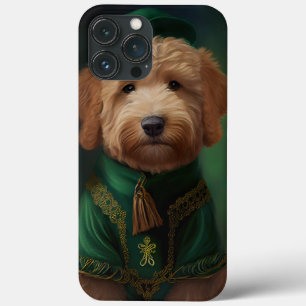 Goldendoodle  Dog in St. Patrick's Day Dress iPhone 13 Pro Max Case