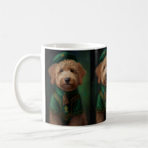 Goldendoodle  Dog in St. Patrick's Day Dress Coffee Mug