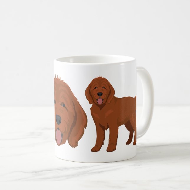 Goldendoodle dog mix Coffee Mug (Front Right)