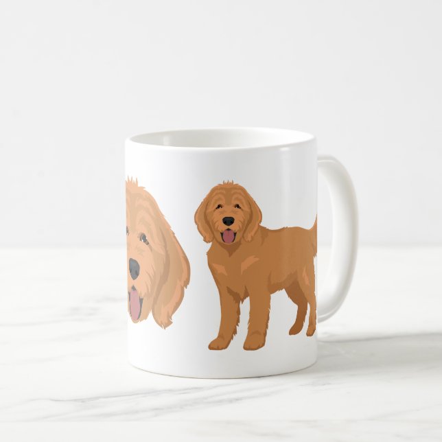 Goldendoodle dog mix Coffee Mug (Front Right)