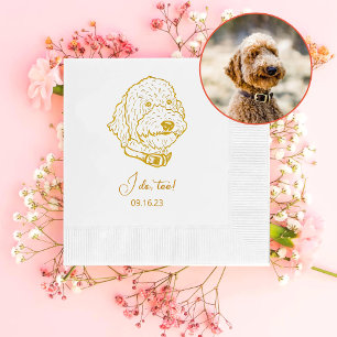 Goldendoodle Dog Personalised I Do Too  Napkins