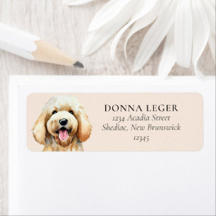 Goldendoodle Dog Personalized Address Return Address Label