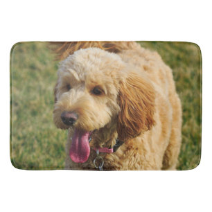 Goldendoodle Dog Photo Bath Mat