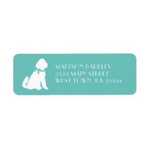 Goldendoodle Dog Puppy Labradoodle Return Address Label