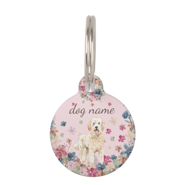 Goldendoodle Dog Puppy Pet Tag (Front)