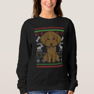 Goldendoodle Dog Santa Claus Ugly Christmas Patter Sweatshirt
