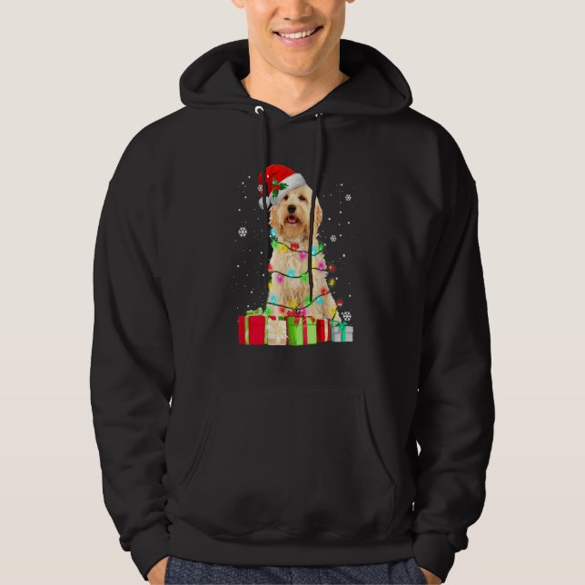 Goldendoodle Dog Tree Christmas Sweater Xmas Pet D (Front)
