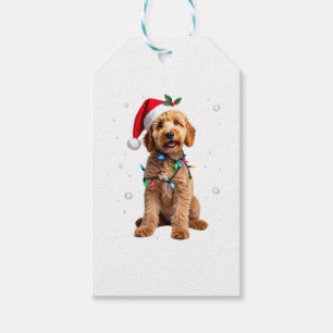 Goldendoodle Dog Tree Christmas Sweater Xmas Pet D Gift Tags