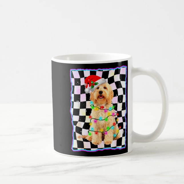 Goldendoodle Dog Tree Christmas Xmas Pet Dogs Gift Coffee Mug (Right)