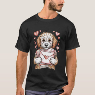Goldendoodle Dog Valentine Love Letters Heart Dood T-Shirt