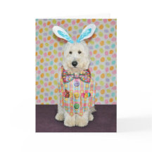 Goldendoodle Easter Card