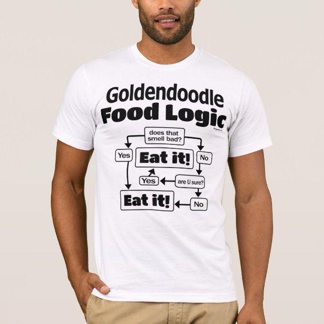 Goldendoodle Food Logic T-Shirt (Front)