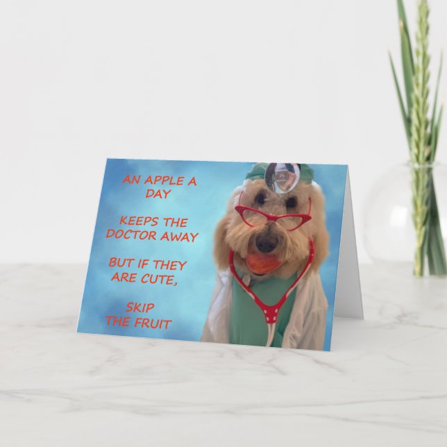 Goldendoodle Get Well Soon Card (Front)