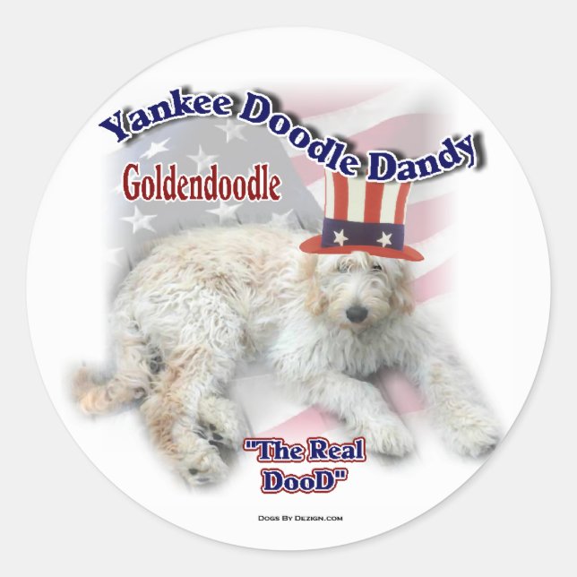 Goldendoodle Gifts Classic Round Sticker (Front)