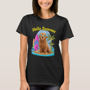 Goldendoodle Hello Summer Dog Vacation 2022 T-Shirt