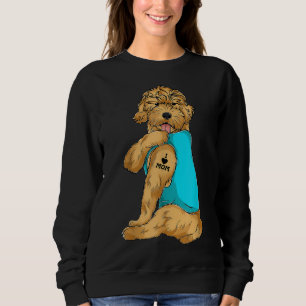 Goldendoodle I Love Mum Tattoo Apparel Dog Mum Gif Sweatshirt