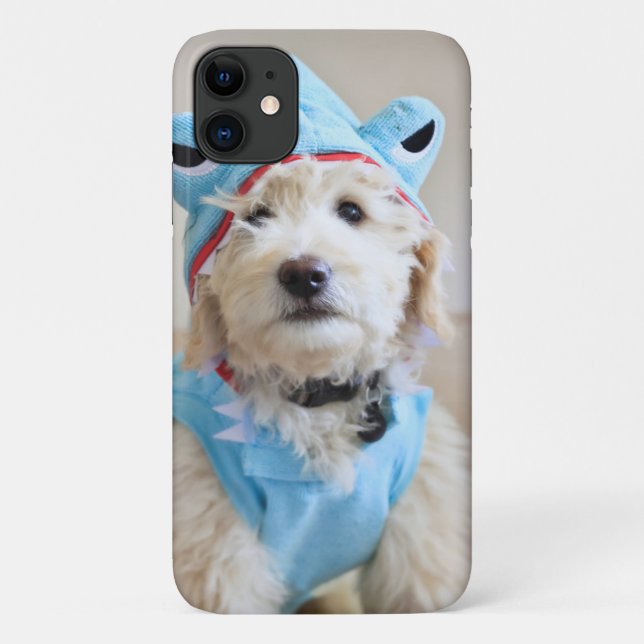 Goldendoodle In Shark Costume Case-Mate iPhone Case (Back)