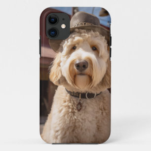 Goldendoodle in the West iPhone 11 Case