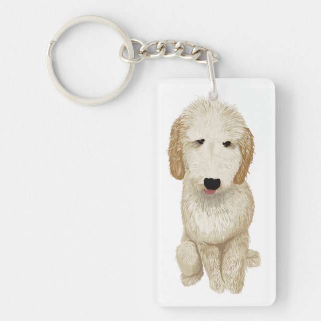 Goldendoodle Keychain (Front)