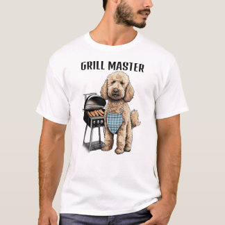 Goldendoodle labradoodle dog dad grilling funny  T-Shirt
