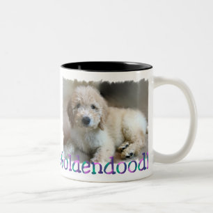 Goldendoodle Lovers Gifts Two-Tone Coffee Mug