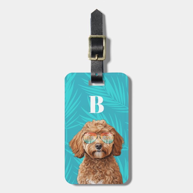 Goldendoodle Luggage Tag (Front Vertical)