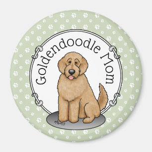 Goldendoodle Mum Doodle Mum (golden red) Dog mum Magnet