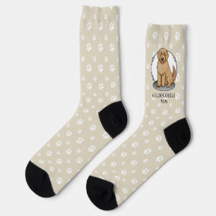 Goldendoodle Mum Doodle Mum (golden red) Dog mum Socks