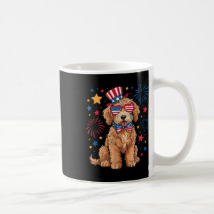 Goldendoodle Patriotic 4th Of July Golden Doodle D Coffee Mug