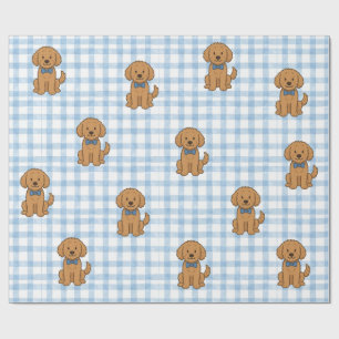 Goldendoodle Plaid Paper